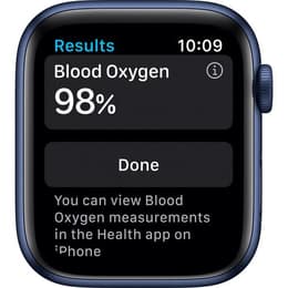 Apple Watch Series 6 (2020) GPS 44 mm - Aluminium Blue - Sport loop Blue