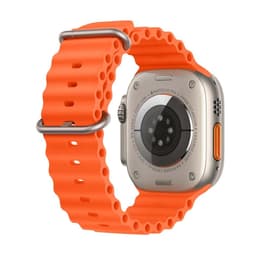 Apple Watch Ultra 2 (2023) GPS + Cellular 49 mm - Titanium Natural Titanium - Ocean band Orange