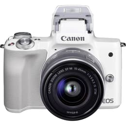 EOS M50 - White + Canon Canon Zoom Lens EF-M 15-45mm f/3.5-6.3 IS STM f/3.5-6.3