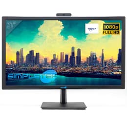 27-inch Simpletek FHD Touchscreen con Webcam integrata 1920 x 1080 LCD Monitor Black