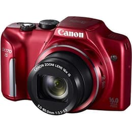 Compact PowerShot SX170 IS - Red + Canon Canon Zoom lens 28-448 mm f/3.5–5.9 f/3.5–5.9