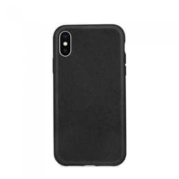 Case iPhone X/XS - Natural material - Black