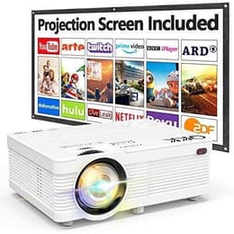 Qkk AK-81 Video projector 6400 Lumen - White