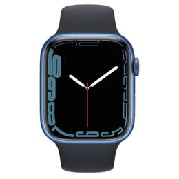 Apple Watch Series 7 (2021) GPS + Cellular 45 mm - Aluminium Blue - Sport band Black