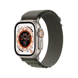 Apple Watch Ultra (2022) GPS + Cellular 49 mm - Titanium Natural Titanium - Alpine loop Black