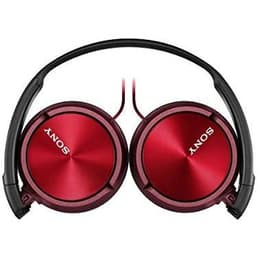 Sony MDR-ZX310R wired Headphones with microphone - Black/Red