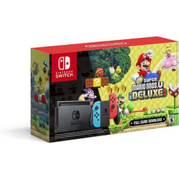 Switch 32GB - Black + New Super Mario Bros U Deluxe