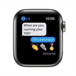Apple Watch Series 8 (2022) - (band not included) - GPS + Cellular 45 mm - Graphite Stainless steel