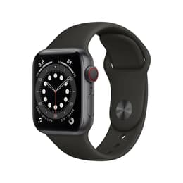 Apple Watch (Series 6) 2020 GPS + Cellular 40 - Aluminium Space Gray - Sport loop Black