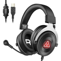 Eksa E900 Plus noise-Cancelling gaming wired Headphones with microphone - Black