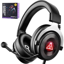 Eksa E900 Plus noise-Cancelling gaming wired Headphones with microphone - Black