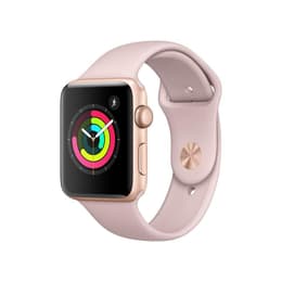 Apple Watch (Series 3) 2017 GPS 42 - Aluminium Gold - Sport band Pink