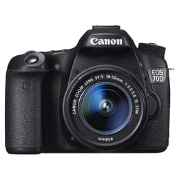 Reflex EOS 70D - Black + Canon Canon Zoom Lens EF-S 18-55mm f/3.5 - 5.6 IS STM f/3.5-5.6 IS STM