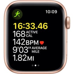 Apple Watch Series SE 1 (2020) GPS 44 mm - Aluminium Gold - Sport band Starlight