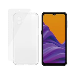 Case Galaxy Xcover6 Pro and protective screen - Silicone - Transparent