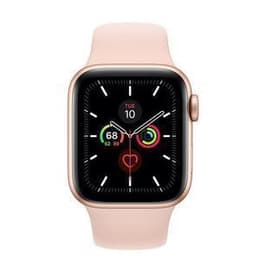 Apple Watch (Series 6) 2020 GPS 44 - Stainless steel Rose gold - Sport loop Pink