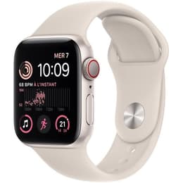 Apple Watch (Series SE) 2022 GPS + Cellular 44 - Aluminium Starlight - Sport band Starlight