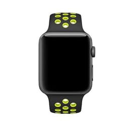 Apple Watch (Series 1) 2016 GPS 42 - Aluminium Space Gray - Nike Sport band Black/Volt