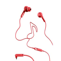 Defunc Earbud + Music Earbud Earphones - Red