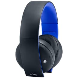 Sony PlayStation Gold Wireless gaming wired + wireless Headphones with microphone - Black/Blue