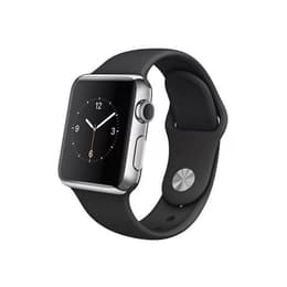 Apple Watch (Series 2) 2016 GPS 42 - Aluminium Silver - Sport band Black