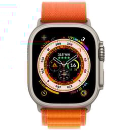 Apple Watch Ultra 2 (2023) GPS + Cellular 49 mm - Titanium Natural Titanium - Alpine loop Orange