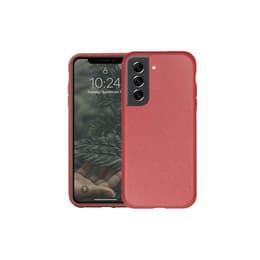 Case Galaxy S21 - Natural material - Red