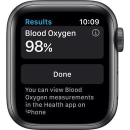 Apple Watch Series 6 (2020) GPS 44 mm - Aluminium Space Gray - Sport band Black