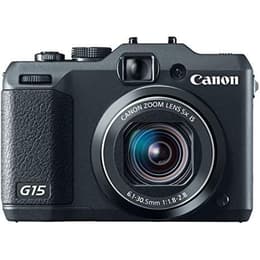 Compact - Canon PowerShot G15 - Black + Canon Zoom Lens 5x IS 25-300mm f/1.8-2.8