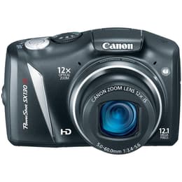 Canon PowerShot SX130 IS Bridge 12Mpx - Black