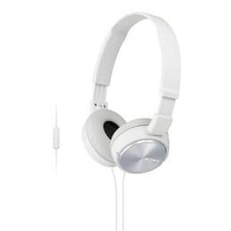 Sony MDR-ZX310 wired Headphones with microphone - White