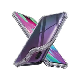Case Galaxy A40 and 2 protective screens - TPU - Transparent