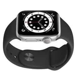 Apple Watch (Series 6) 2020 GPS + Cellular 40 - Aluminium Silver - Sport loop Black