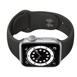 Apple Watch (Series 6) 2020 GPS + Cellular 40 - Aluminium Silver - Sport loop Black