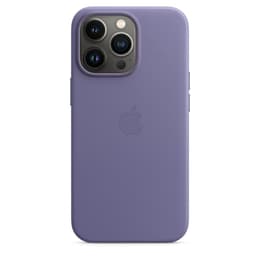 Apple Leather case iPhone 13 Pro - Magsafe - Leather Purple