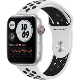 Apple Watch (Series 6) 2020 GPS + Cellular 40 - Aluminium Silver - Sport Nike Pure plainum/Black