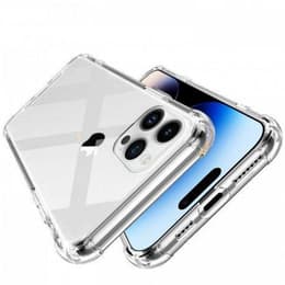 Case iPhone 14 Pro and 2 protective screens - TPU - Transparent