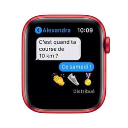 Apple Watch Series 7 (2021) GPS + Cellular 41 mm - Aluminium Red - Sport band Black