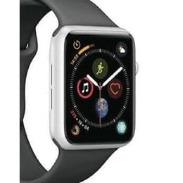 Apple Watch Series 4 (2018) GPS 44 mm - Aluminium Silver - Sport band Black