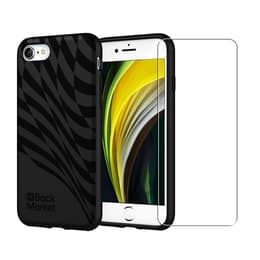 Back Market Case iPhone 7/8/SE 2020/2022 and protective screen - Recycled plastic - Black