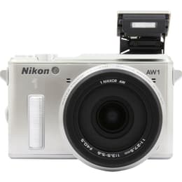1 AW1 - Silver + Nikon Nikon AW 11-27.5mm f/3,5-5,6 f/3.5-5.6