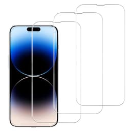 3 protective screens Evetane iPhone 15 Pro Max - Transparent