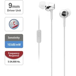 Sony MDREX155AP/W Earbud Earphones - White