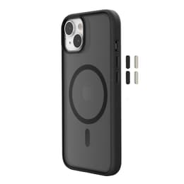 Case iPhone 14 Plus - Natural material - Black
