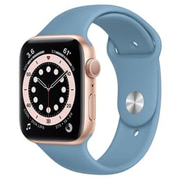 Apple Watch (Series 4) 2018 GPS 44 - Aluminium Gold - Sport loop Blue