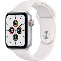 Apple Watch (Series SE) 2022 GPS + Cellular 40 - Aluminium Silver - Sport band White