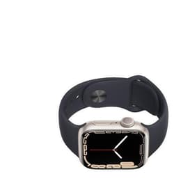Apple Watch (Series 7) 2021 GPS + Cellular 41 - Aluminium Starlight - Sport band Black