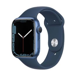 Apple Watch (Series 7) 2021 GPS 45 - Aluminium Blue - Sport band Blue