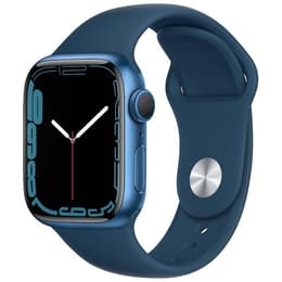 Apple Watch (Series 7) 2021 GPS 41 - Aluminium Blue - Sport band Blue