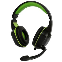 Amstrad Basic AMS H555 gaming wired Headphones with microphone - Black/Green